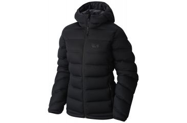 Image of Mountain Hardwear StretchDown Plus Hooded Jacket - Women's-Black-Medium
