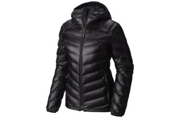 Image of Mountain Hardwear StretchDown RS Hooded Jacket - Women's-Black-Large