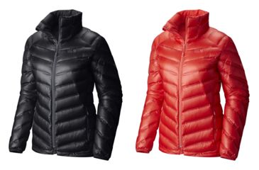 Image of Mountain Hardwear StretchDown RS Jacket - Women's, Black, Scarlet Red