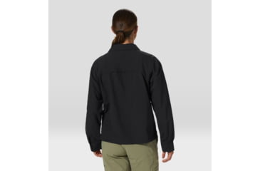 Image of Mountain Hardwear Stryder Long Sleeve Shirt - Womens, Black, Extra Large, 2027911010-XL