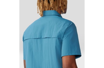 Image of Mountain Hardwear Stryder Short Sleeve Shirt - Mens, Caspian, Medium, 2070501442-M