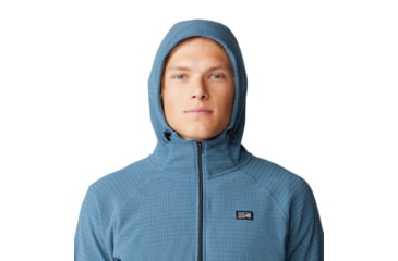 Image of Mountain Hardwear Summit Grid Hoody - Men's, Adriatic Blue, S, 2105711-444-S