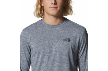 Image of Mountain Hardwear Sunblocker Long Sleeve Top - Men's, Foil Grey Heather, XL, 2027871-056-XL