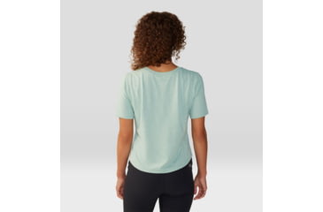 Image of Mountain Hardwear Sunblocker Short Sleeve Shirt - Womens, Mineral Spring Heather, Large, 2067781334-L