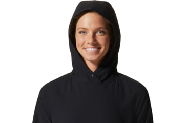 Image of Mountain Hardwear Sunshadow Long Sleeve Hoody - Womens, Black, Small, 1924091010-S