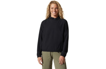 Image of Mountain Hardwear Sunshadow Long Sleeve Hoody - Womens, Black, Small, 1924091010-S