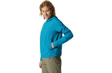 Image of Mountain Hardwear Sunshadow Long Sleeve Hoody - Womens, Vinson Blue, Medium, 1924091446-M