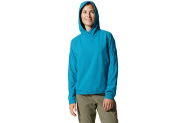 Image of Mountain Hardwear Sunshadow Long Sleeve Hoody - Womens, Vinson Blue, Medium, 1924091446-M