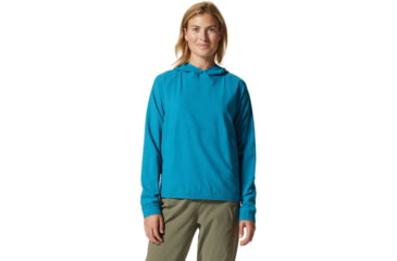 Image of Mountain Hardwear Sunshadow Long Sleeve Hoody - Womens, Vinson Blue, Medium, 1924091446-M