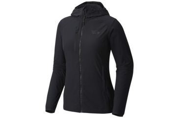 Image of Mountain Hardwear Super Chockstone Hooded Jacket - Woman's-Black-X-Small