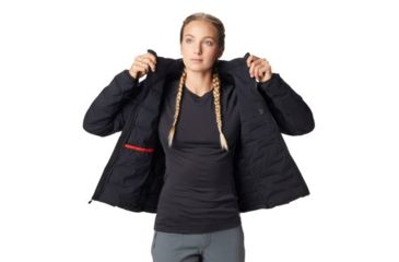 Image of Mountain Hardwear Super/DS Stretchdown Hooded Jacket - Women's, Black, Medium, OL7673010-M