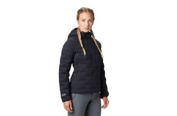 Image of Mountain Hardwear Super/DS Stretchdown Hooded Jacket - Women's, Black, Medium, OL7673010-M
