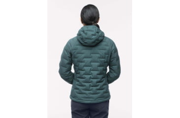 Image of Mountain Hardwear Super DS Stretchdown Hooded Jacket - Womens, Blue Spruce, Large, 1846431310-L