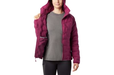 Image of Mountain Hardwear Super/DS Stretchdown Hooded Jacket - Womens, Divine, Small, Regular Inseam, OL7673662-S