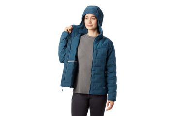 Image of Mountain Hardwear Super/DS Stretchdown Hooded Jacket - Women's, Icelandic, Large, OL7673324-L