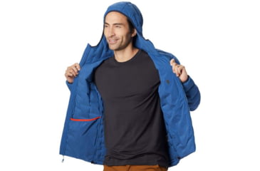 Image of Mountain Hardwear Super DS Stretchdown Hooded Jacket - Womens, Nightfall Blue, Large, 1846421448-L