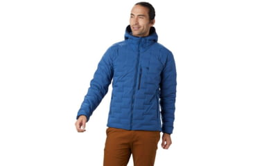 Image of Mountain Hardwear Super DS Stretchdown Hooded Jacket - Womens, Nightfall Blue, Large, 1846421448-L