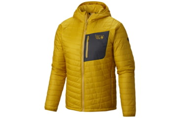 Image of Mountain Hardwear Thermostatic Hooded Jacket - Mens-Inca Gold-Large