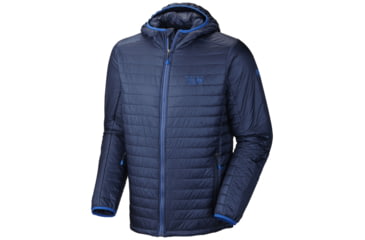 Image of Mountain Hardwear Thermostatic Hooded Jacket - Mens-Collegiate Navy-XX-Large