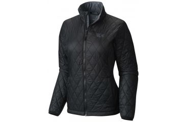 Image of Mountain Hardwear Thermostatic Jacket - Women's-Black/Graphite-X-Large