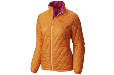 Image of Mountain Hardwear Thermostatic Jacket - Womens-Orange Zest/Deep Blush-Small