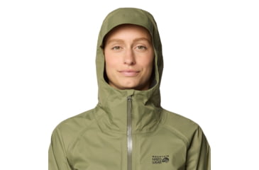 Image of Mountain Hardwear Threshold Jacket - Womens, Mission Olive, XL, 190423048458