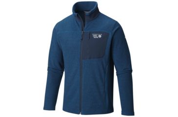 Image of Mountain Hardwear Toasty Twill Jacket - Mens-Phoenix Blue/Hardwear Navy-Large