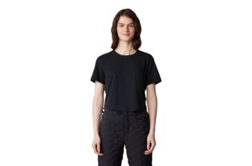 Image of Mountain Hardwear Trekkin Go Short Sleeve Shirt - Women's, Black, L, 2023271-010-L