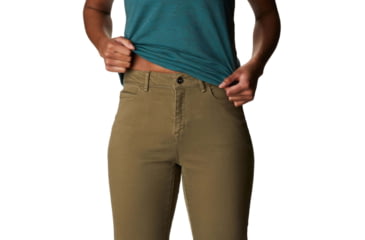 Image of Mountain Hardwear Twill Ankle Jean - Womens, Light Army, 12, 32, OL7728333-12-R