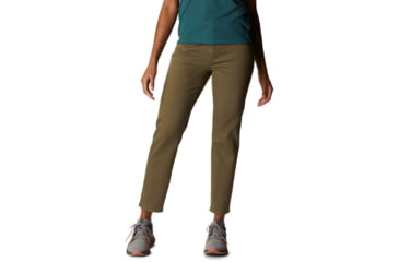 Image of Mountain Hardwear Twill Ankle Jean - Womens, Light Army, 12, 32, OL7728333-12-R