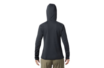 Image of Mountain Hardwear Type 2 Fun 3/4 Zip Hoody - Womens, Dark Storm, Small, 1893771004-Dark Storm-S