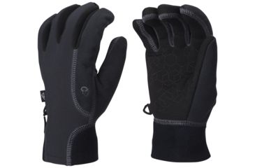 Image of Mountain Hardwear Winter Momentum Running Gloves - Women's-Black-Large