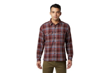 Image of Mountain Hardwear Woolchester Long Sleeve Shirt - Mens, Dark Umber, Medium, 1851191259-M