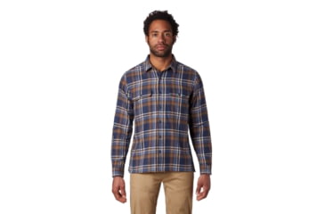 Image of Mountain Hardwear Woolchester Long Sleeve Shirt - Mens, Zinc, Extra Large, 1851191492-XL