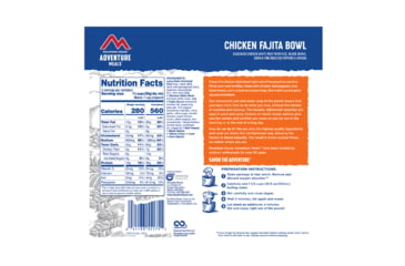 Image of Mountain House Chicken Fajita Bowl, 2 Servings, 55175