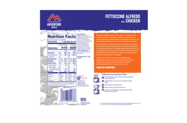 Image of Mountain House Fettuccine Alfredo with Chicken, Pouch, 55178