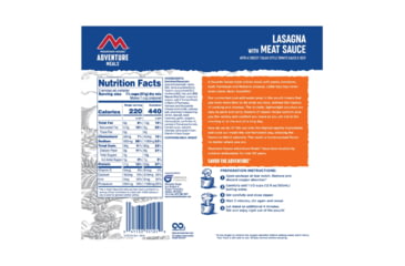 Image of Mountain House Lasagna w/Meat Sauce, 55125