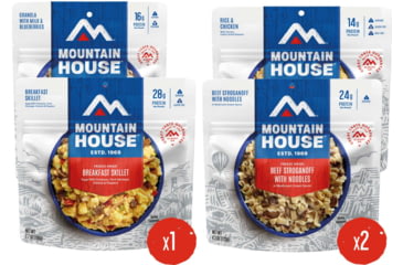 Image of Mountain House Adventure Weekender Kit Can Pouches Total/Kit