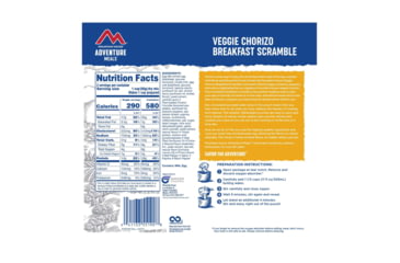 Image of Mountain House Veggie Chorizo Breakfast Scramble, 2 Servings, 55190