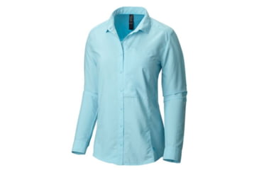 Image of Canyon Long Sleeve Shirt - Womens-Coastal Blue-16