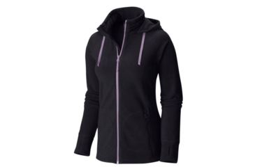 Image of Mountain Hardwear MicroChill Full-Zip Hoody - Womens-Black-Small mth1235-Black-Small