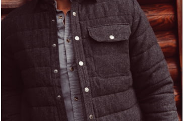 Image of Mountain Khakis Archer Herringbone Shirtjac Classic Fit - Mens, Jackson Grey, M, I21021JACKSON GREYM