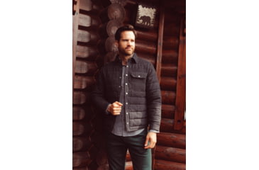 Image of Mountain Khakis Archer Herringbone Shirtjac Classic Fit - Mens, Jackson Grey, S, I21021JACKSON GREYS