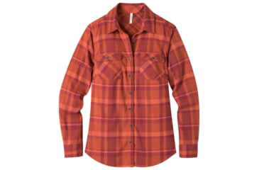 Image of Mountain Khakis Peaks Flannel Shirt - Womens, Redwood, Large, 7358116200