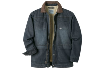 Image of Mountain Khakis Ranch Shearling Jacket - Men's-Dark Denim-Medium