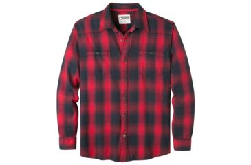Image of Mountain Khakis Saloon Flannel Shirt - Men's-Cardinal-Large