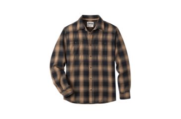 Image of Mountain Khakis Saloon Flannel Shirt - Mens, Tobacco, Large, 5754416200-441-Large
