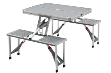 Image of Mountain Summit Gear Aluminum Folding Picnic Table, Aluminum, MSG-PCTBL