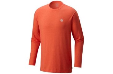 Image of Mountain Hardwear MHW Logo M LS T-Heather State O, Heather State Orange, XXL, 1641341843-XXL