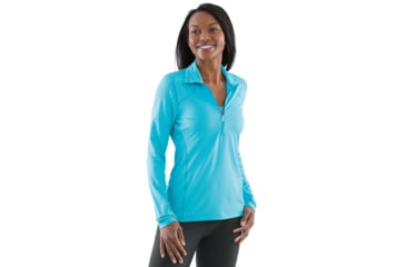 Image of Moving Comfort Dash 1/2 Zip - Women's-Topaz-Medium